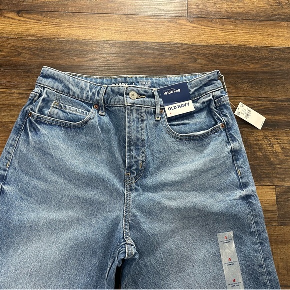 Old Navy Blue Wide-Leg Jeans - Picture 2 of 5